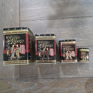 Vintage Revco Nesting Tins Set of Four